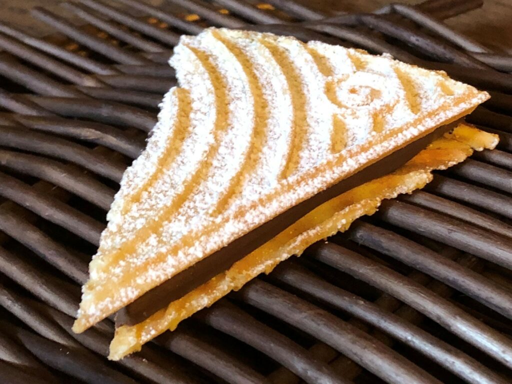 Ferratella con cioccolato, vermouth e fegato