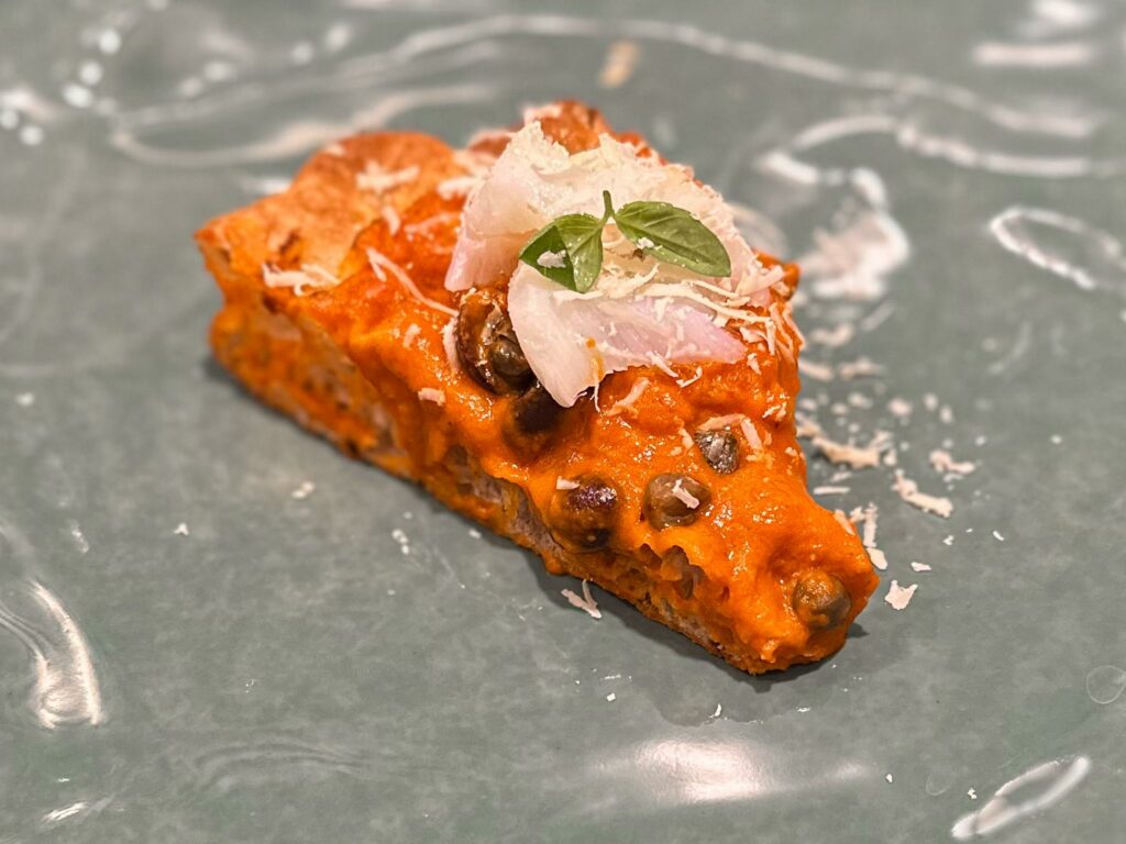 Baccalà, guazzetto mediterraneo e Conciato romano.