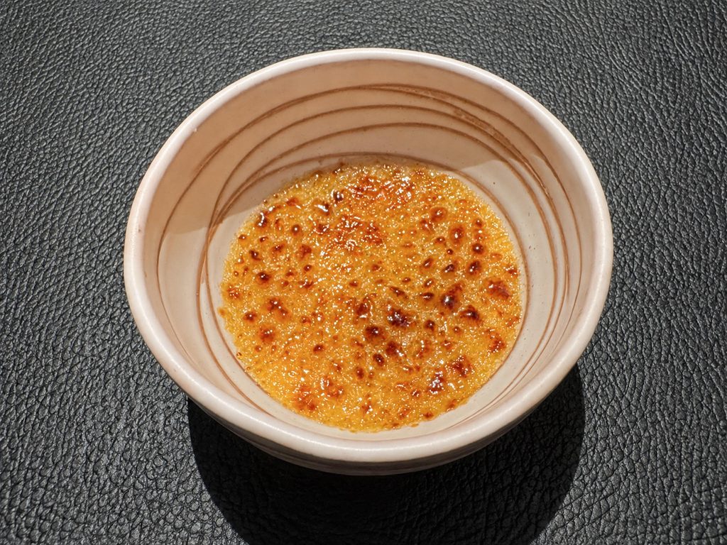 Dessert di Hyle in Calabria: Crème brûlée, funghi porcini e liquirizia