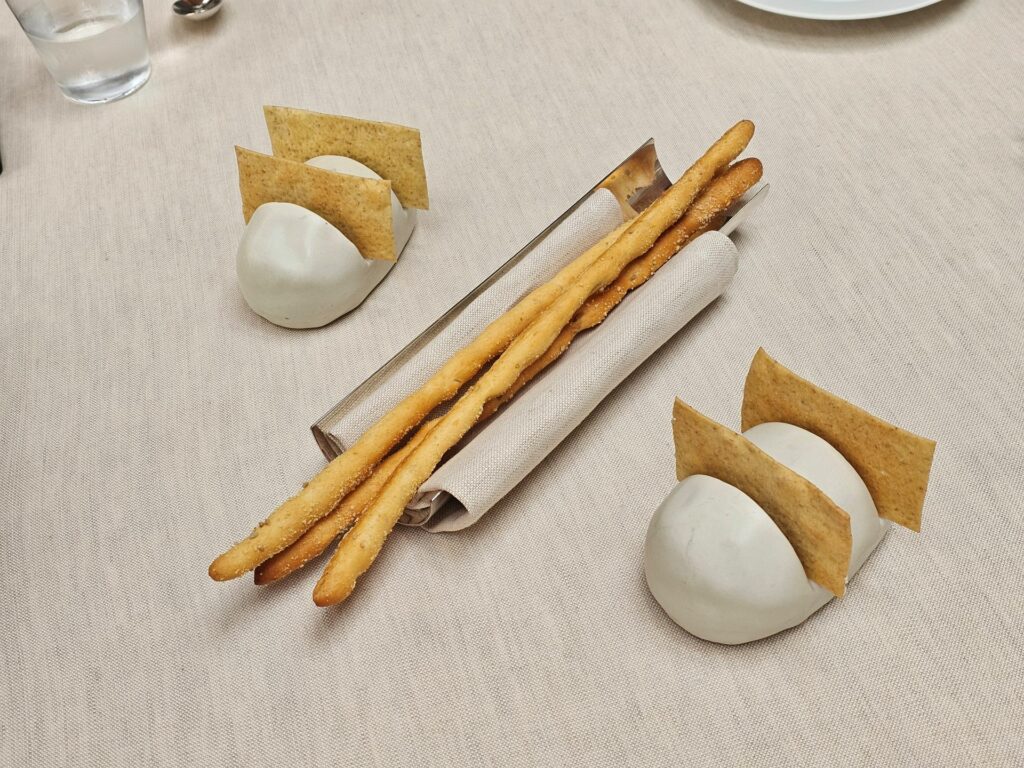 Cracker e grissini del ristorante Agli Amici
