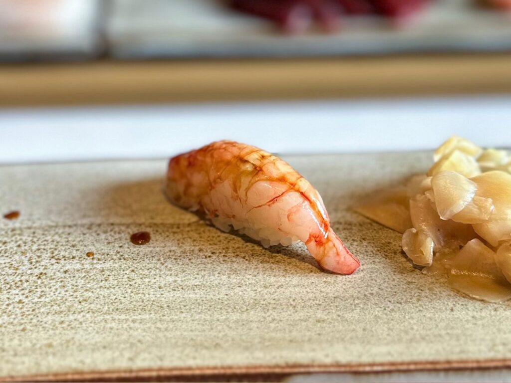 Nigiri di gambero rosso