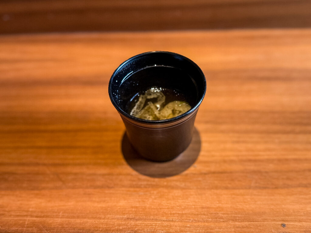 zuppa di miso Iyo Omakase