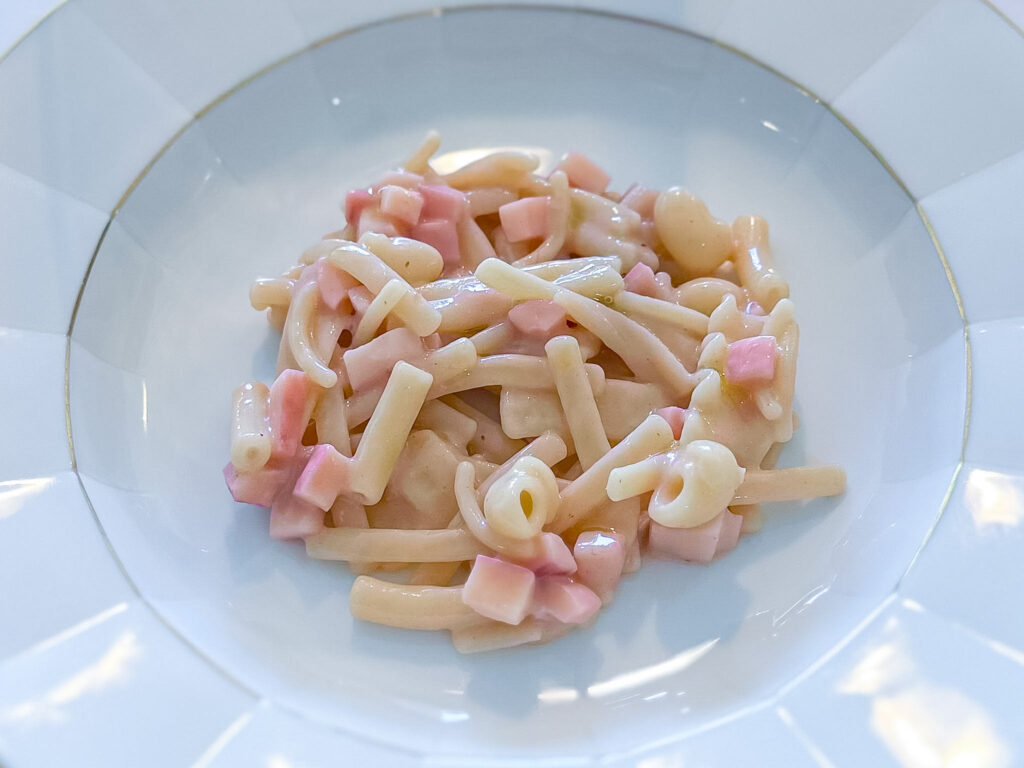 Pasta fredda e calamari