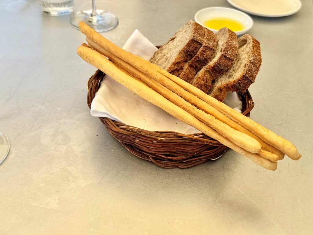 Il cestino dei pani fatti in casa.