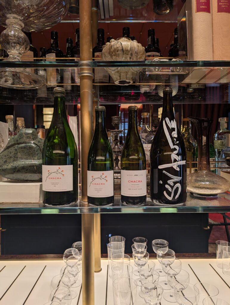 Alcune delle bottiglie degustate di Bodega Chacra