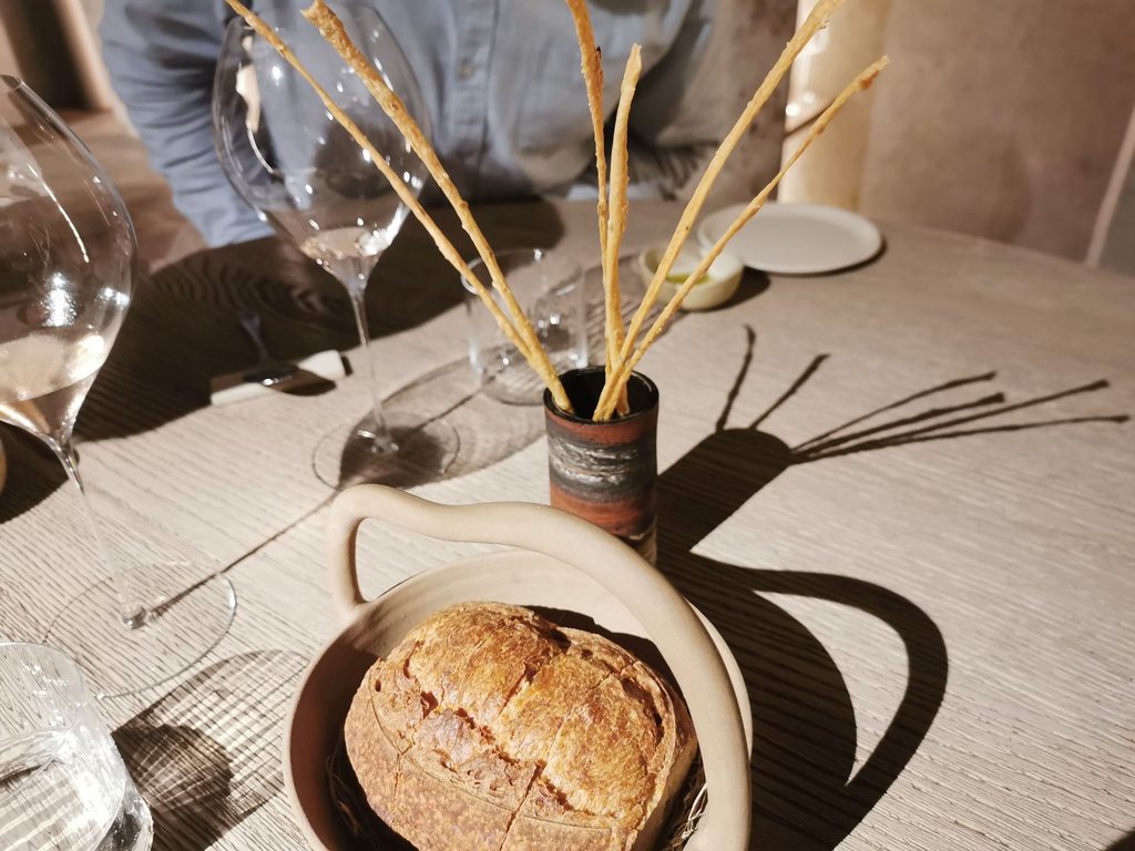 I grissini di accompagnamento del ristorante Nomos Ante